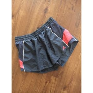 Adidas grey work out shorts size medium
